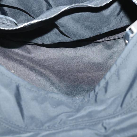 HERMES Acape Luco PM Hand Bag Nylon Black Auth bs8396 - Picture 11 of 16